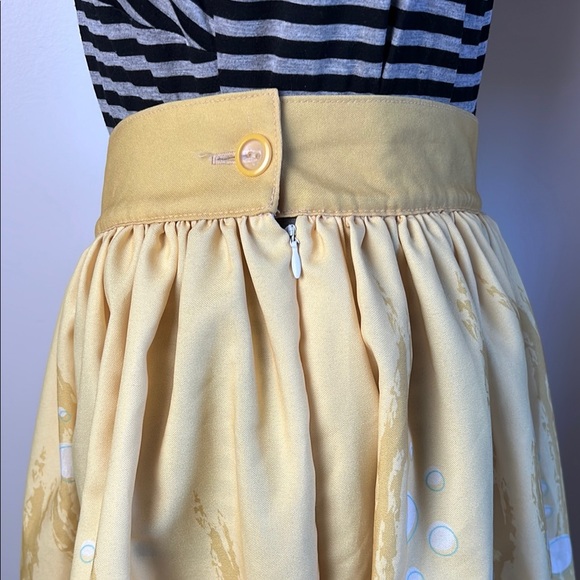 Pinup Yellow Tiki Cocktail Print Skirt XL from The Oblong Box Shop TOBS - Picture 8 of 12